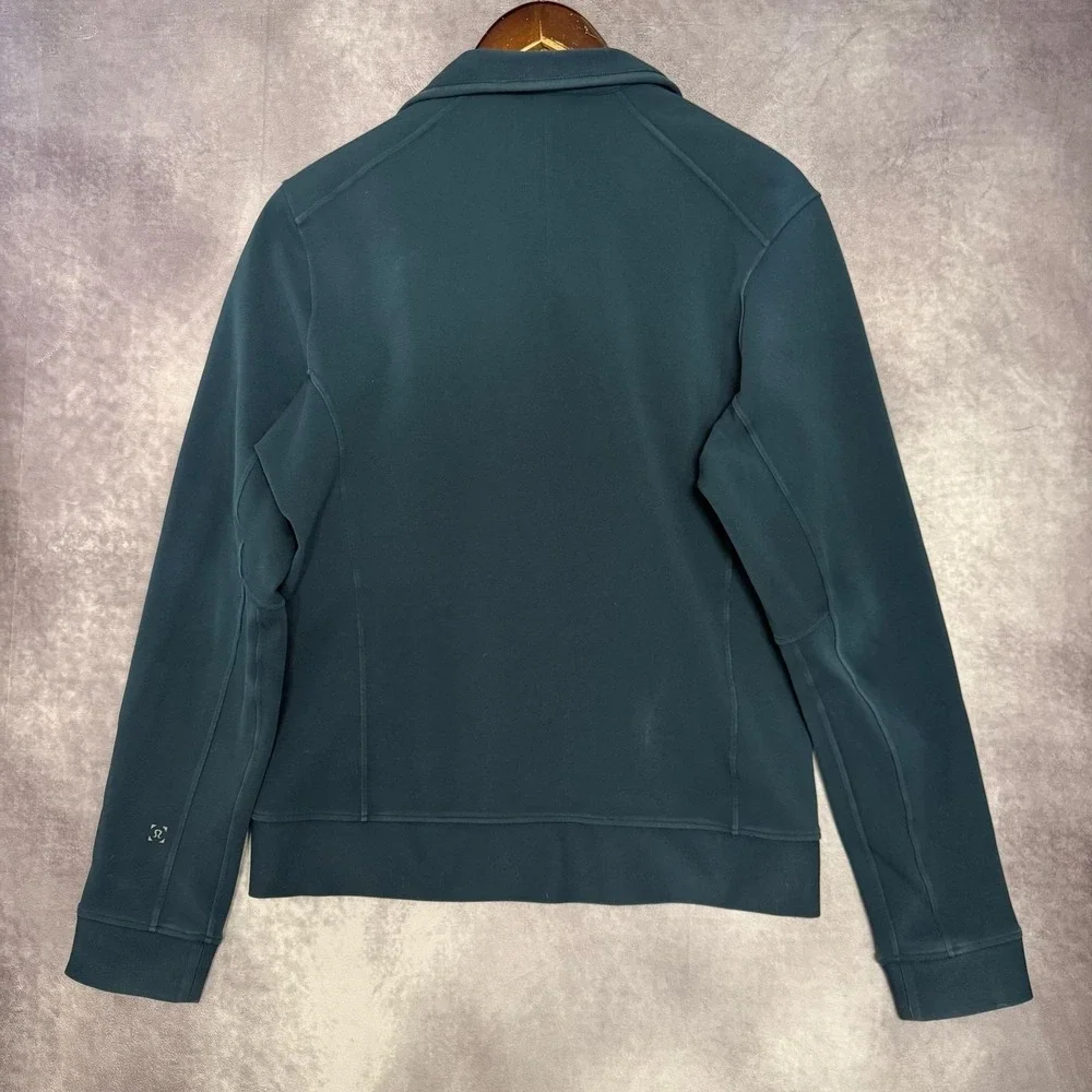Lululemon Jacket Mens Small‎ Green Full Zip Softshell Track Running Athletic